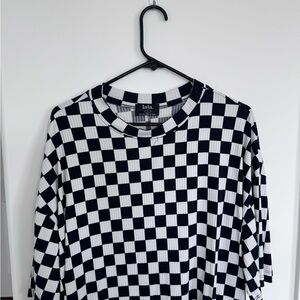 Dressed in LALA Black and White Checkerboard Set